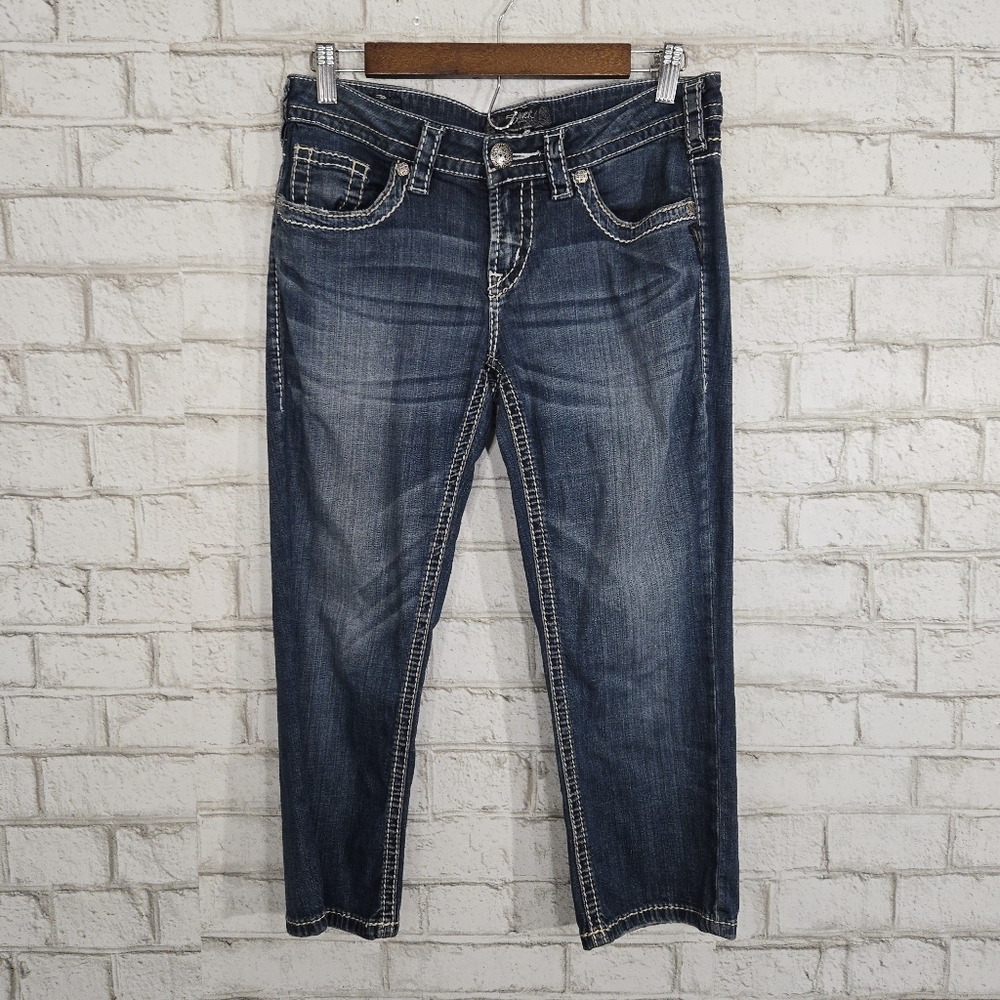 Silver Aiko Capri jeans